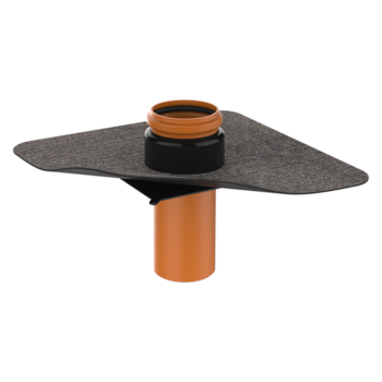 Penetration through the vapor barrier with integrated bitumen sleeve Penetration through the vapor barrier with integrated bitumen sleeve