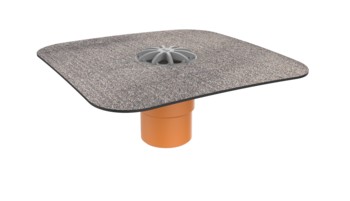Vertical balcony outlets with integrated custom made sleeve Vertical balcony outlets with integrated custom made sleeve