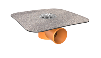 Horizontal balcony outlets with integrated custom made sleeve Horizontal balcony outlets with integrated custom made sleeve