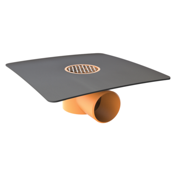 Horizontal balcony outlets with integrated custom made sleeve Horizontal balcony outlets with integrated custom made sleeve