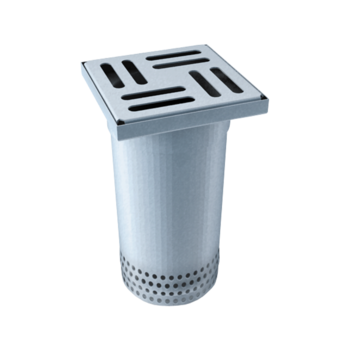 Partly perforated balcony attachment Partly perforated balcony attachment